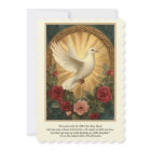 Sacrament of Confirmation Dove Roses Prayer