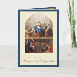Sacrament of Confirmation Religious Prayer  Holiday Card