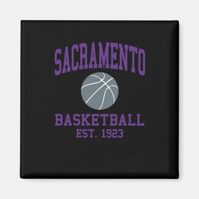 Sacramento Basketball  Magnet (Front)