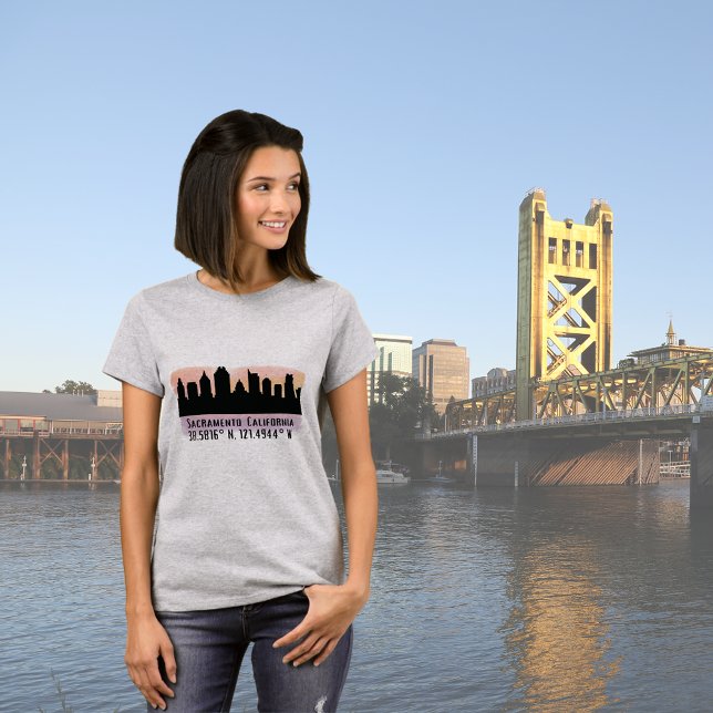 Sacramento CA City Skyline   T-Shirt (Creator Uploaded)
