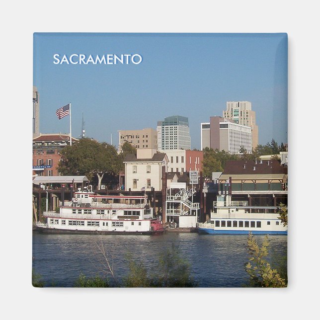 Sacramento, CA Fridge Magnet (Front)