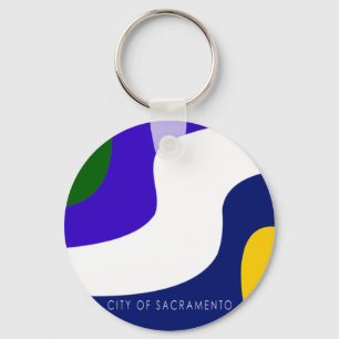 Sacramento (California) City flag Keychain