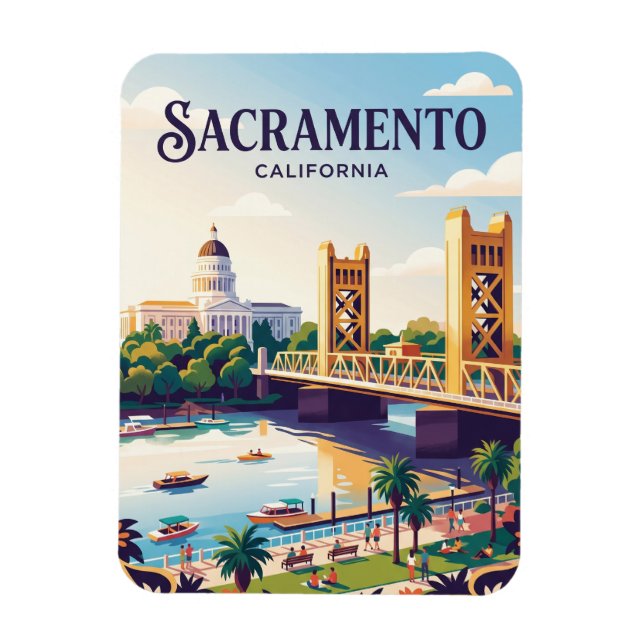 Sacramento California Magnet (Vertical)