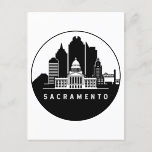 Sacramento California Skyline Postcard