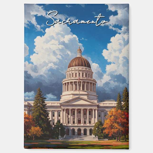 Sacramento California State Capitol Magnet (Front)