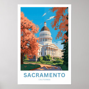 Sacramento California Travel Print