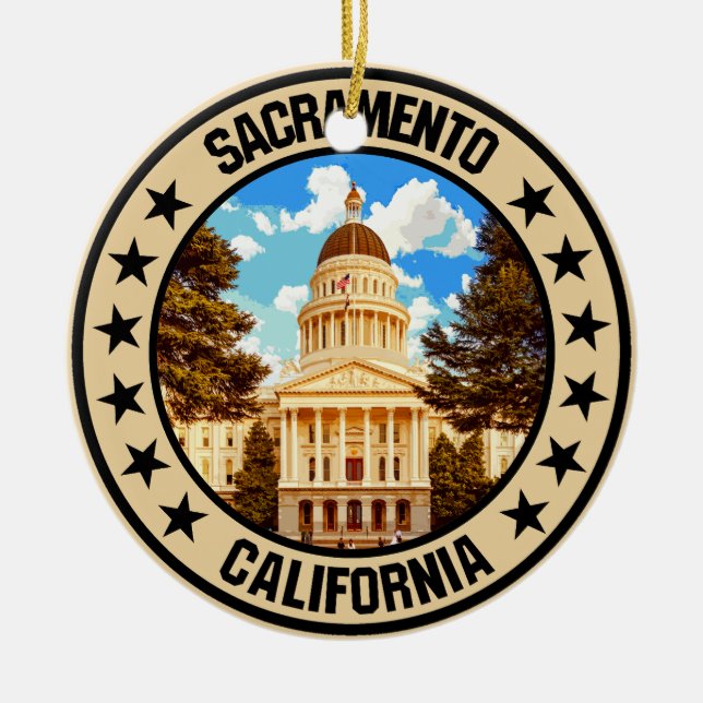 Sacramento                                         ceramic tree decoration (Front)