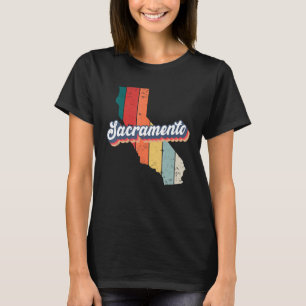 Sacramento City Retro Vintage Hometown California T-Shirt