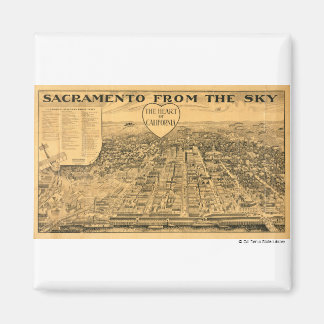 Sacramento from the Sky, 1923 Magnet