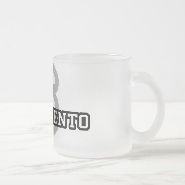 Sacramento Frosted Glass Coffee Mug (Right)