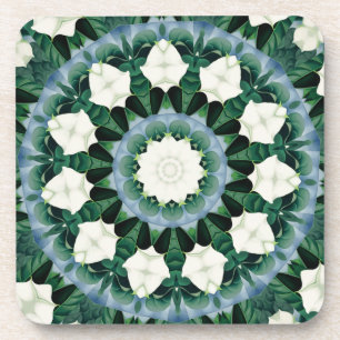 Sacramento Green and Cerulean Blue Mandala Coaster
