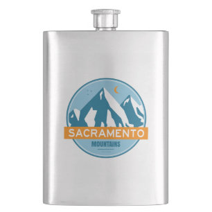 Sacramento Mountains New Mexico Stars Moon Hip Flask