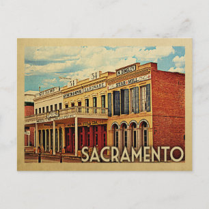 Sacramento Postcard California Vintage Travel
