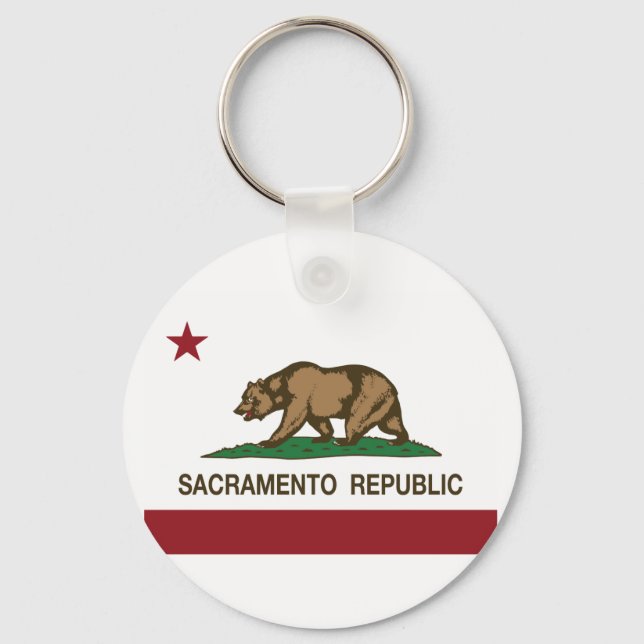 Sacramento Republic Flag Key Ring (Front)