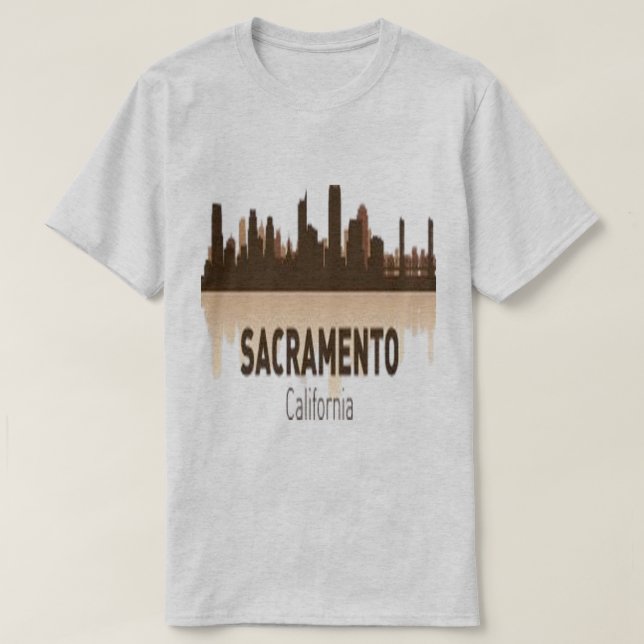 Sacramento Skyline T-Shirt (Design Front)