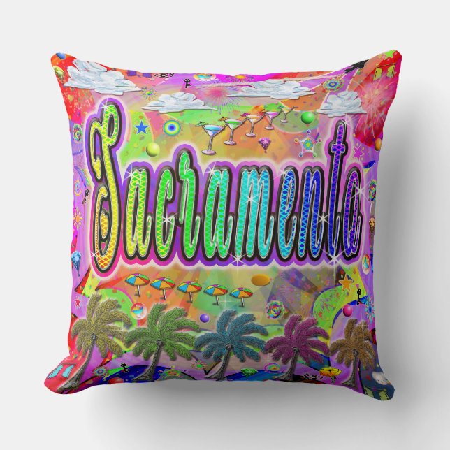 Sacramento Vista Express Pillow (Front)