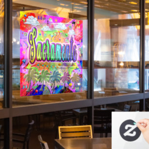 Sacramento Vista Express Window Cling