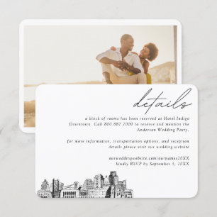 Sacramento Wedding Hotel Room Block Details Enclosure Card