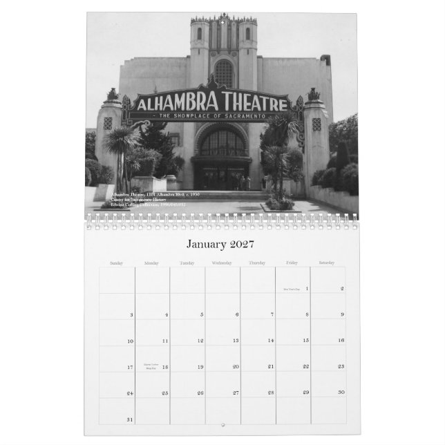 Sacramento's Lost Structures Calendar (Jan 2027)