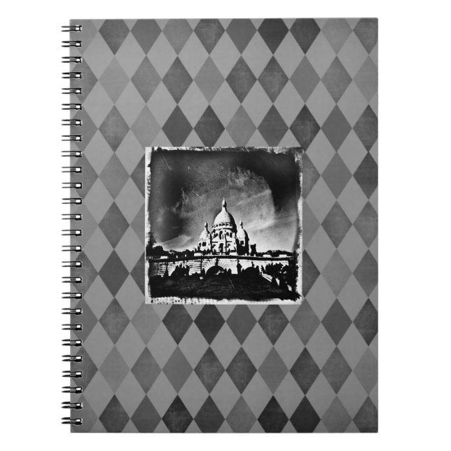 Sacre Coeur BW Spiral Notebook (Front)