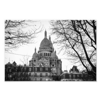 Sacre Coeur Paris Montmartre | Black and White - Photo Print