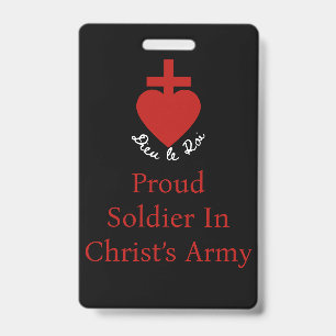 Sacre Coeur Vertical Badge ID Badge