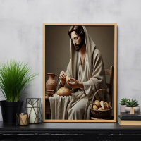 Sacred Act of Jesus Breaking Bread