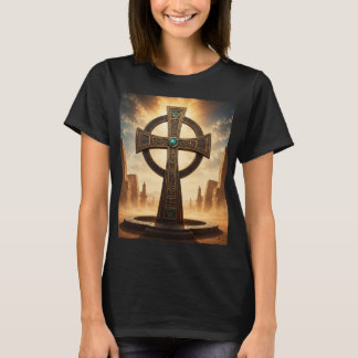 Sacred Ancestral Cross Temple African Spirituality T-Shirt