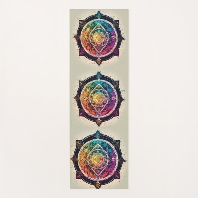 "Sacred Asana Mat" Yoga Mat (Front)