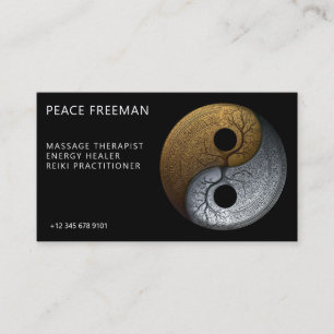 Sacred Balance Yin Yang Symbol Business Card