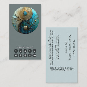 Sacred Balance Yin Yang Symbol Business Card