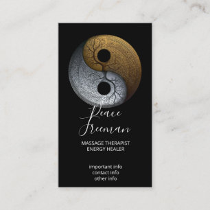 Sacred Balance Yin Yang Symbol Business Card