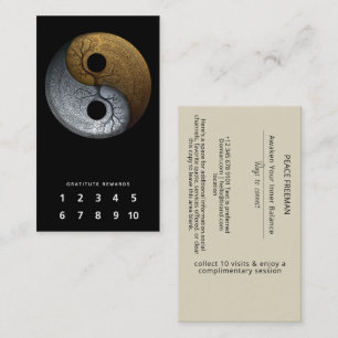Sacred Balance Yin Yang Symbol Business Card