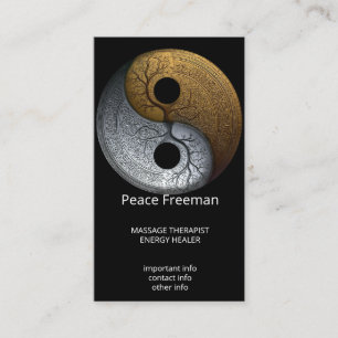 Sacred Balance Yin Yang Symbol Business Card