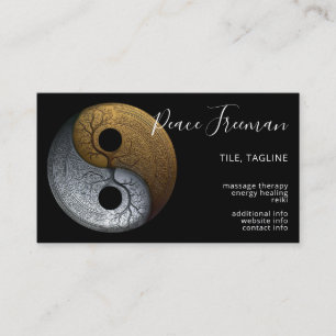 Sacred Balance Yin Yang Symbol Business Card