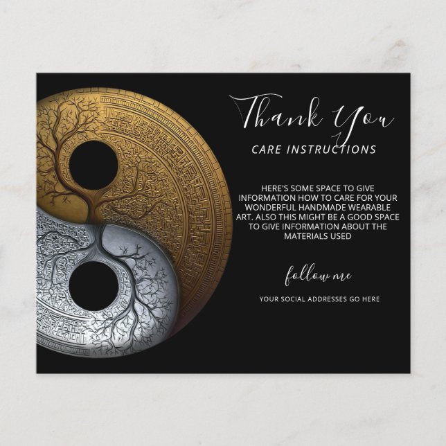 Sacred Balance | Yin Yang Symbol Flyer (Front)