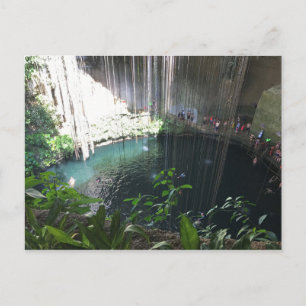 Sacred Blue Cenote, Ik Kil, Mexico Postcard