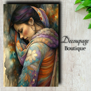 Sacred Contemplation Decoupage Tissue Paper