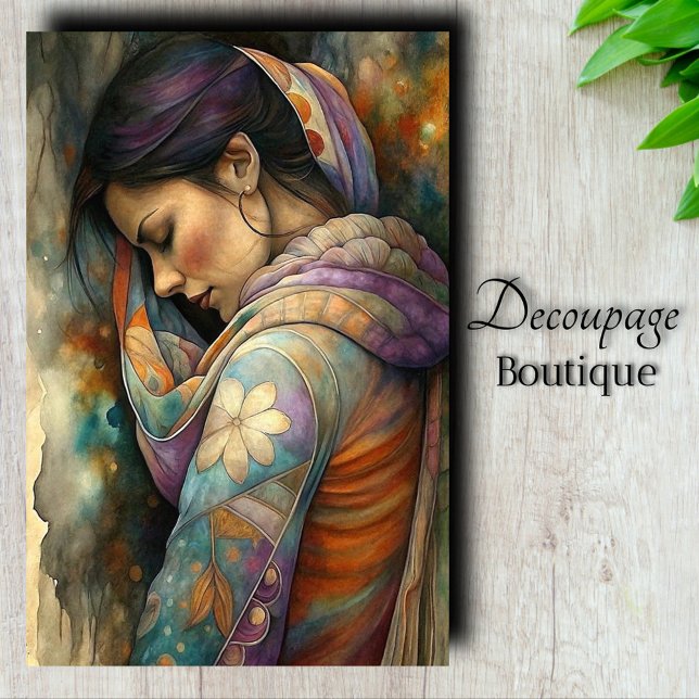 Sacred Contemplation Decoupage Tissue Paper (Sacred Contemplation Decoupage Tissue Paper)