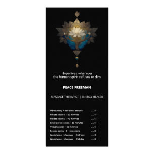 SACRED CONVERGENCE   ALCHEMICAL LOTUS SYMBOL RACK CARD