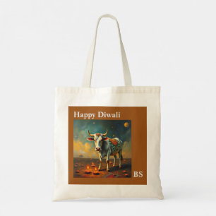Sacred Cow Diwali Holiday Magic Tote Bag