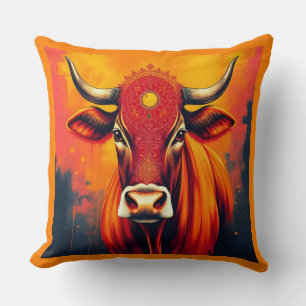 Sacred Cow Diwali Home Charm Cushion
