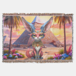 Sacred Desert Guardian Throw Blanket