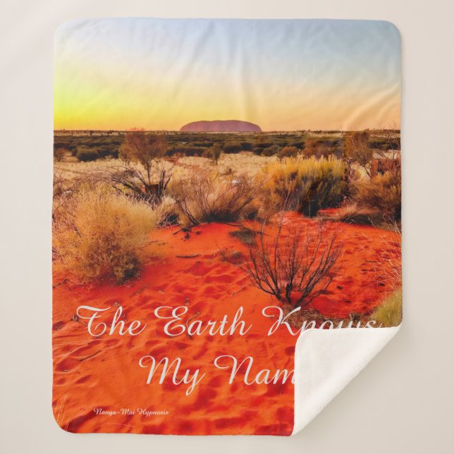 Sacred Dessert Comfort Sherpa Blanket (Front)