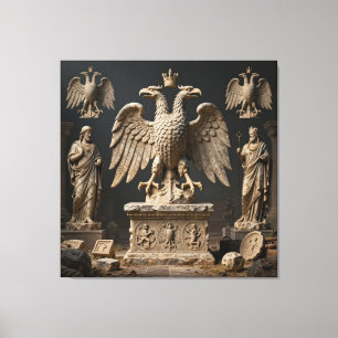Sacred Double-Headed Eagle Relic Canvas Print