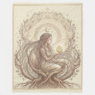 Sacred Earth Mother Fleece Blanket