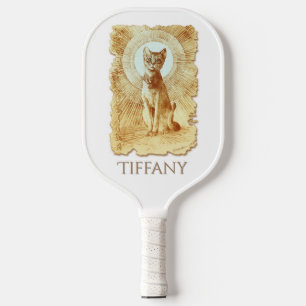 Sacred Egyptian Royal Cat Personalised Pickleball Paddle