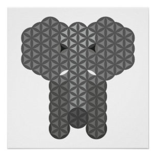 Sacred elephant - Elephant of life. Poster