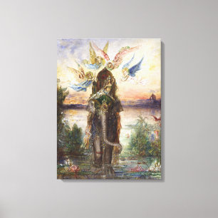 Sacred Elephant (Péri) by Gustave Moreau Canvas Print