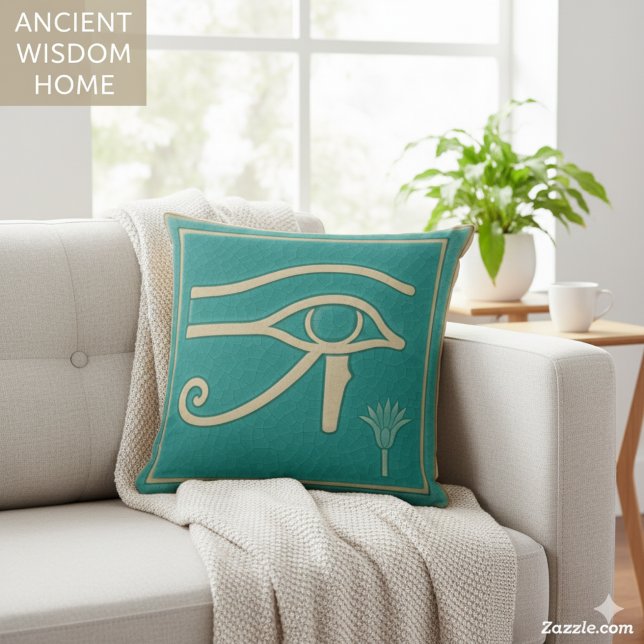 Sacred Eye of Horus Ancient Protection Art Cushion (Creator Uploaded)